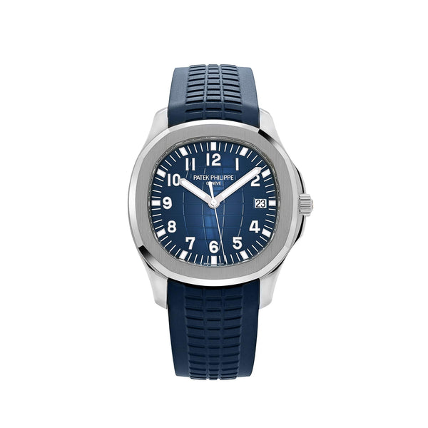 Patek Philippe Aquanaut Ref. 5168G-001 — White Gold Blue Dial