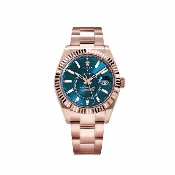 Rolex Sky-Dweller Ref. 336935 — Rose Gold Blue-Green Dial