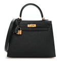 Hermès Epsom Kelly 25 Sellier Black