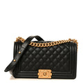 Chanel Caviar Boy Bag Medium Black
