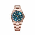 Rolex Sky-Dweller Ref. 336935 — Rose Gold Blue-Green Dial